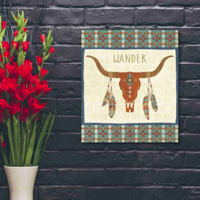 'Southwest at Heart I FLAG' by Veronique Charron, Canvas Wall Art