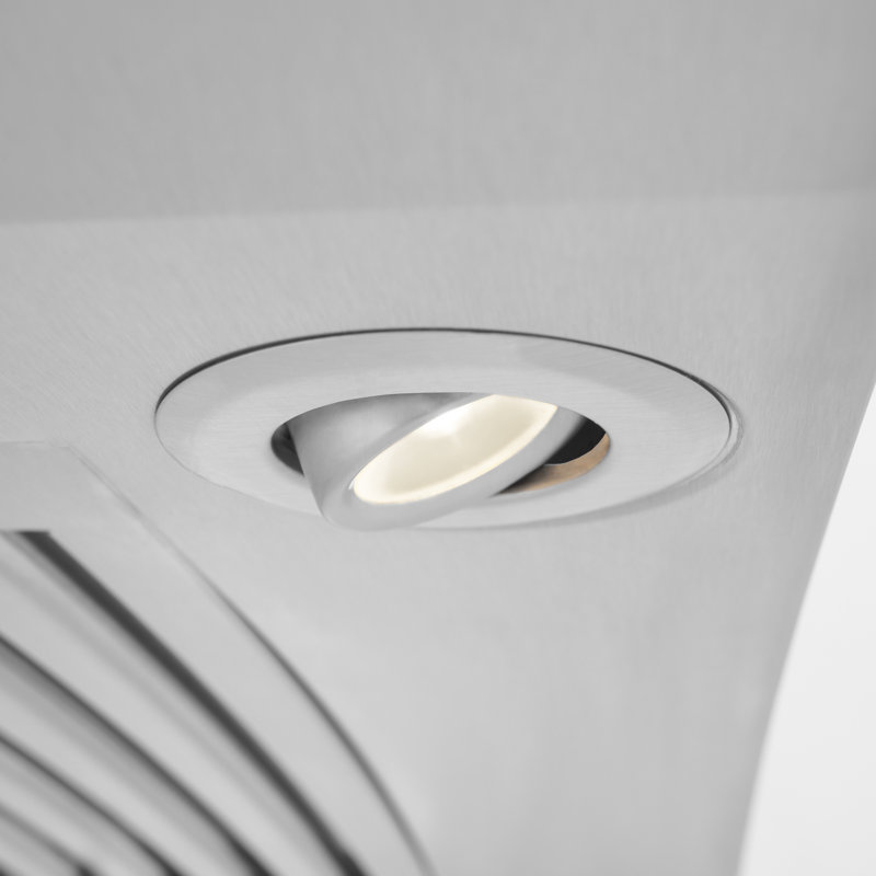 48" KN 400 CFM Convertible Wall Mount Range Hood in Brushed Stainless Steel, 48"