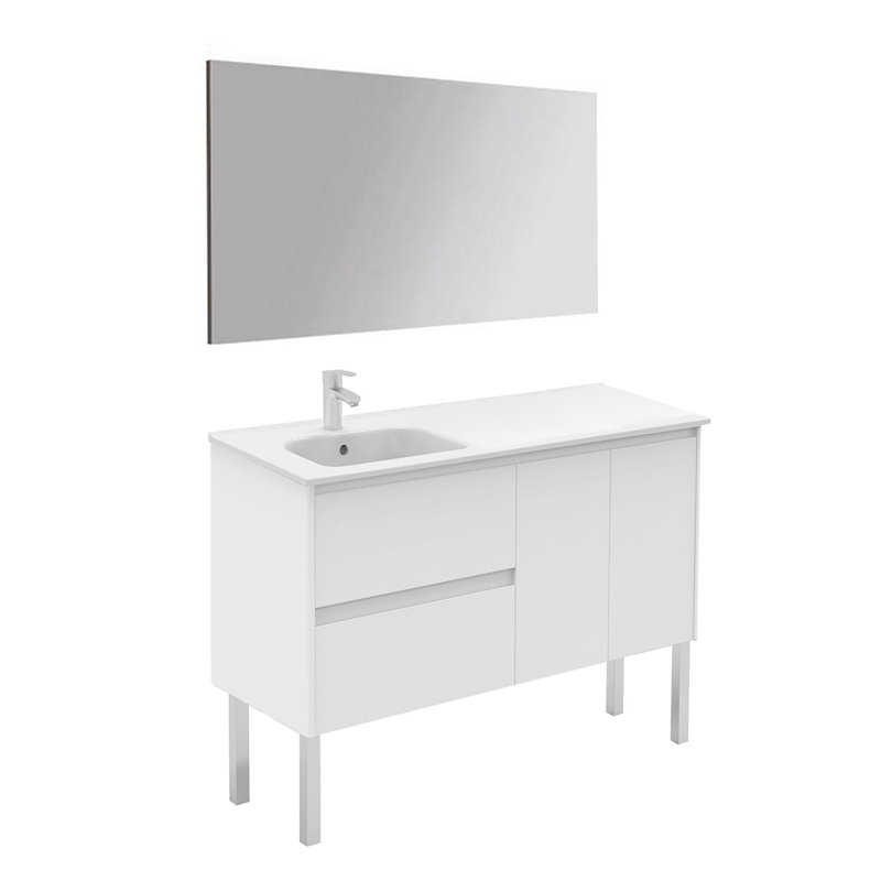 Ambra 47.5'' W Single Vanity, Matte White