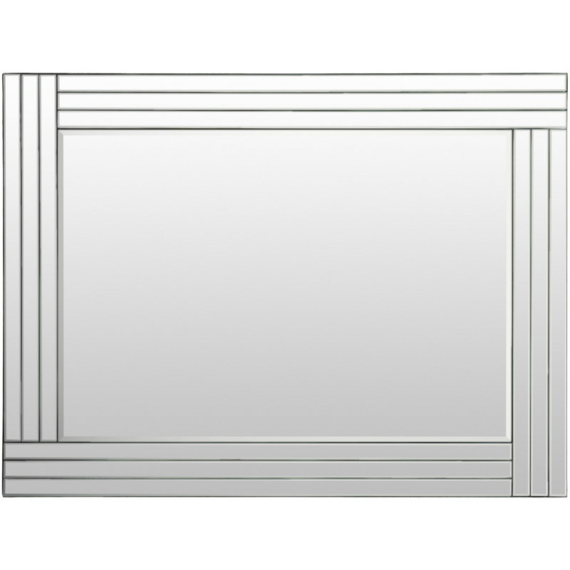 Mattie Glass Frame Wall Mirror, 30" x 40"
