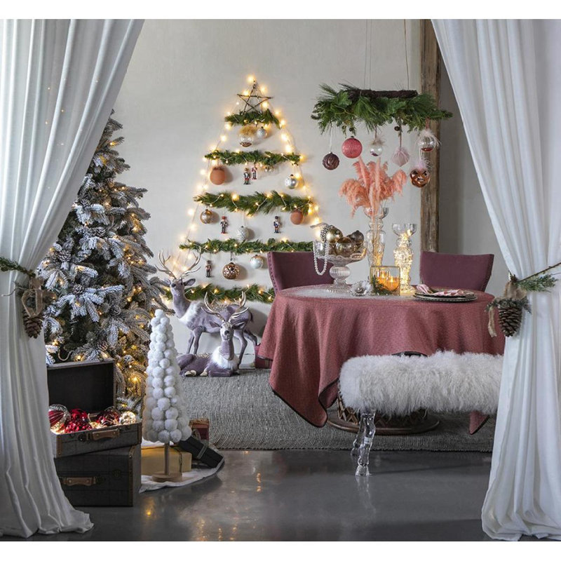 D4,7 po, boules de Noël décoratives, boules de Noël suspendues en verre pour décorations de fêtes, ensemble de 4