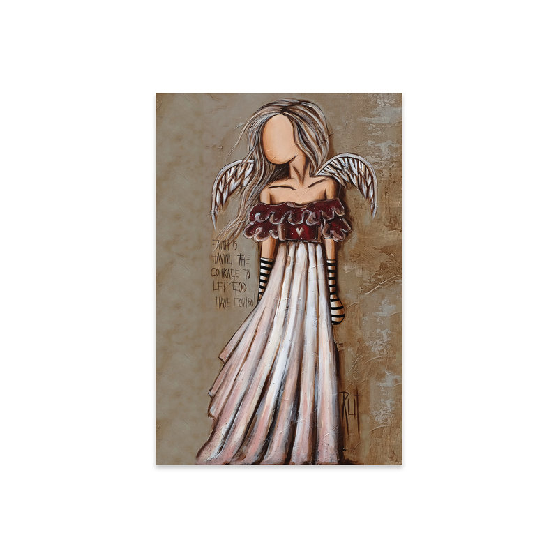 Courage imprimé sur verre acrylique