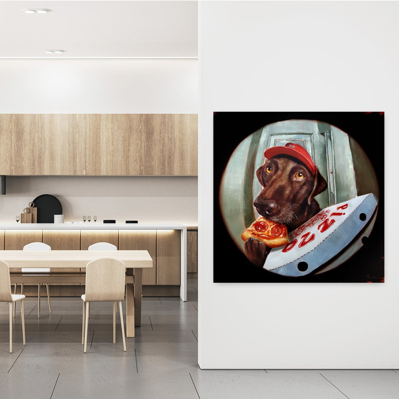 Art contemporain Pupperoni, H 48 po x l 48 po
