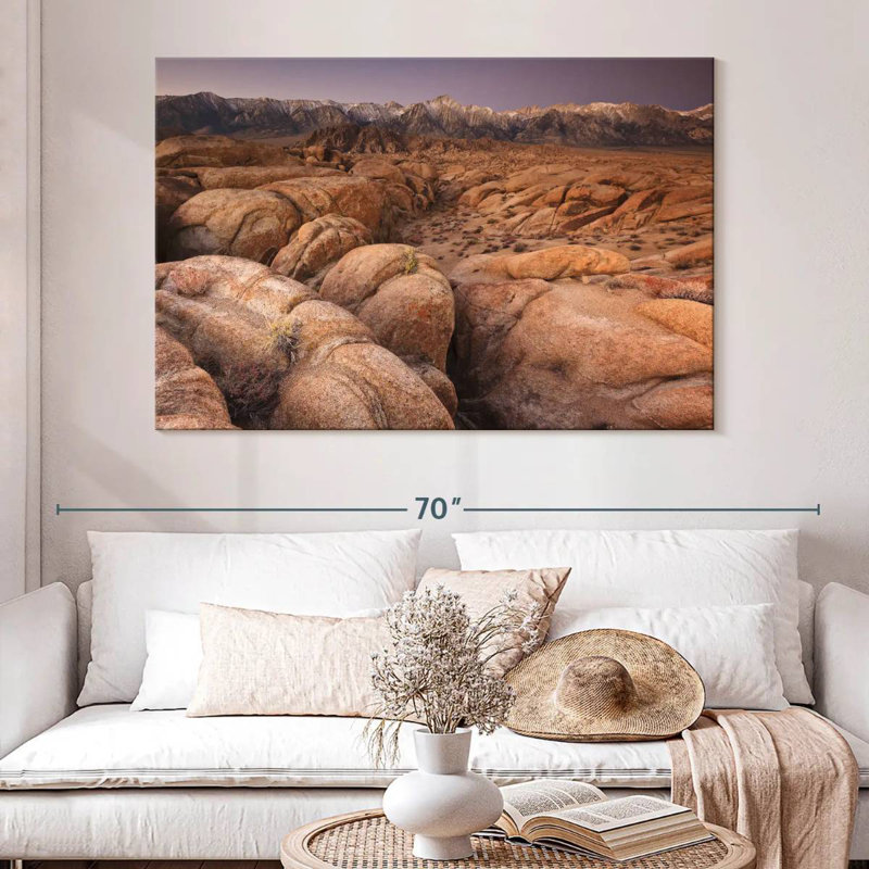 Alabama Hills Rocks, H 34 po x l 51 po