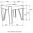 Natural and Matte Black Rectangular End Table