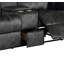 Causeuse inclinable manuelle en microfibre 70 po avec rangement 70 po