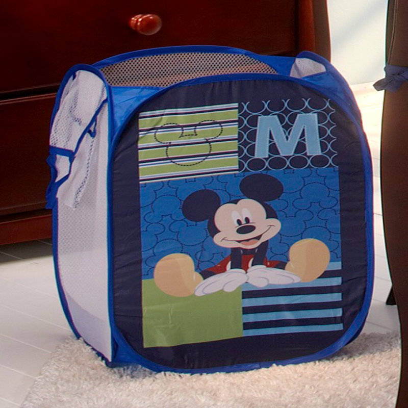 Mickey Fabric Laundry Hamper with Handles