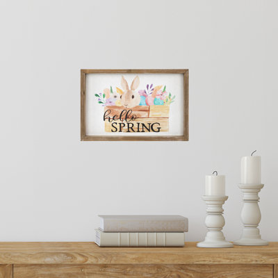 Hello Spring Framed Easter Wall Décor