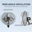 Vevor 26.4" Oscillating Wall Mounted Fan