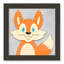 «Cheery Fox», impression sur papier-47842073-47842078