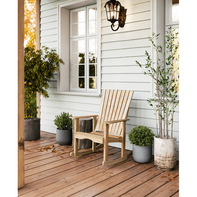 Chaise berçante Keystone Amish Co. Eden Cedar, Non fini