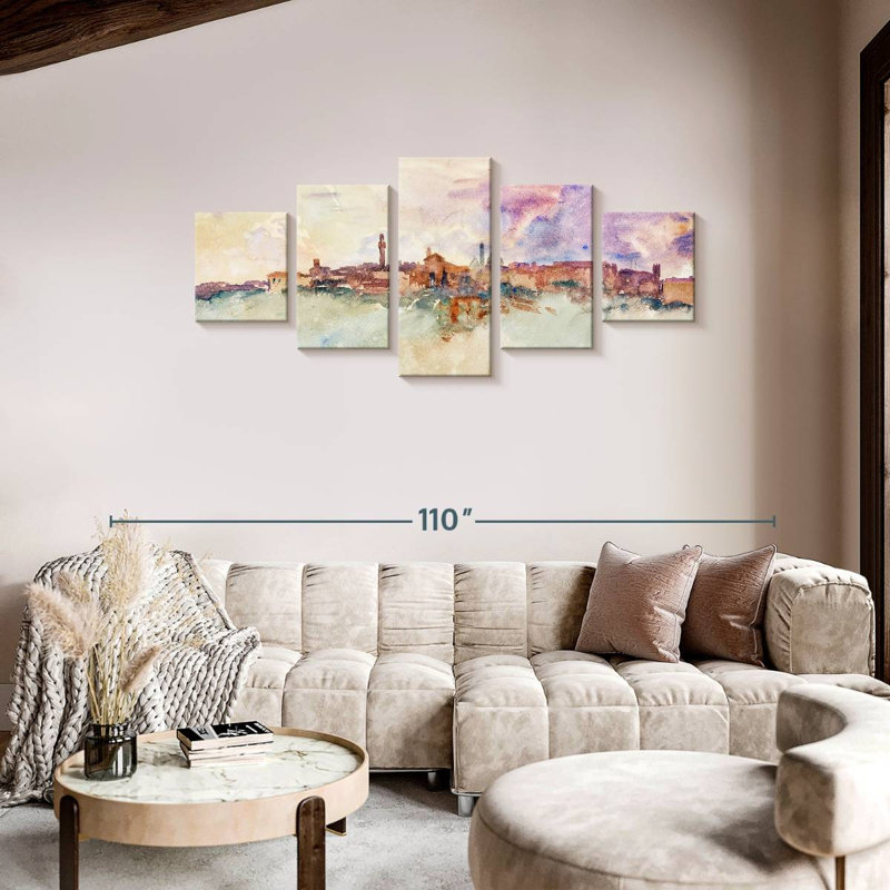 Siena 1910, 36" H x 80" W