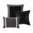 7 Piece Comforter For King Bed Black Faux Suede, , Microsuede Design, 2 Shams, 3 Decorative Pillows, Washable Black, Suede Transitional Style, Fill, Pillows With Embroidery, Wrinkle- Steam Iron