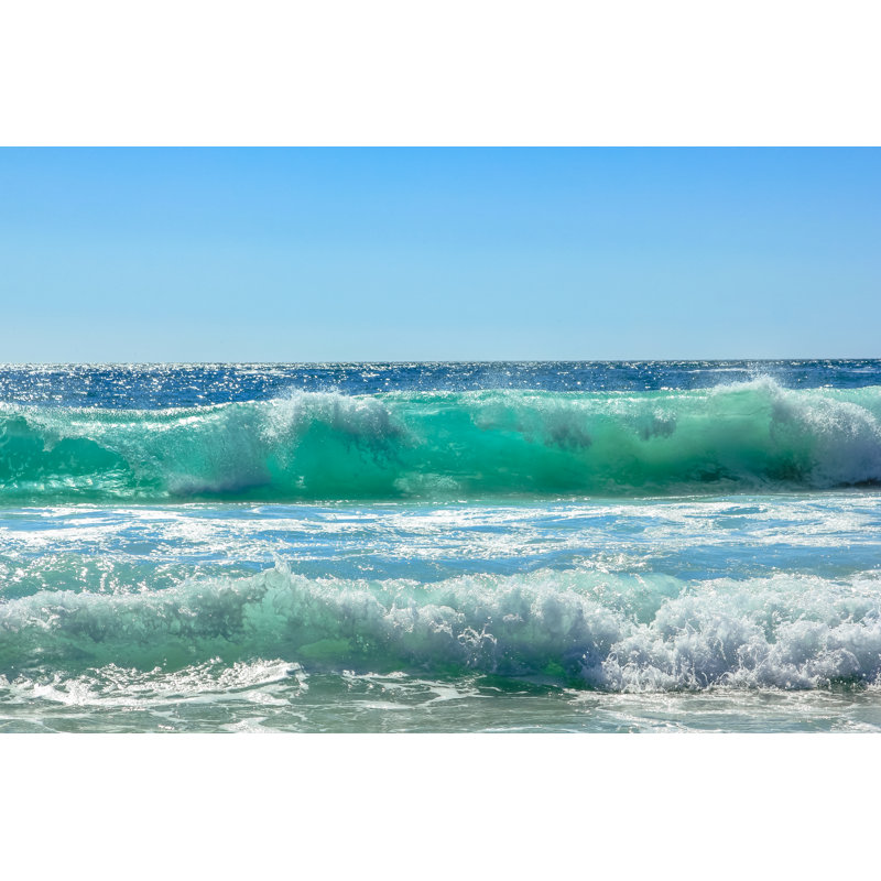 Grandes vagues par Benny Marty - photographie sur toile tendue, L 12 po x H 8 po