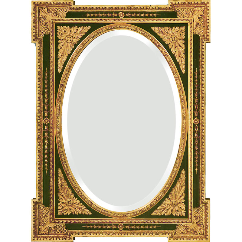 The Carlton Flat Beveled Wall Mirror, 37" x 31" 