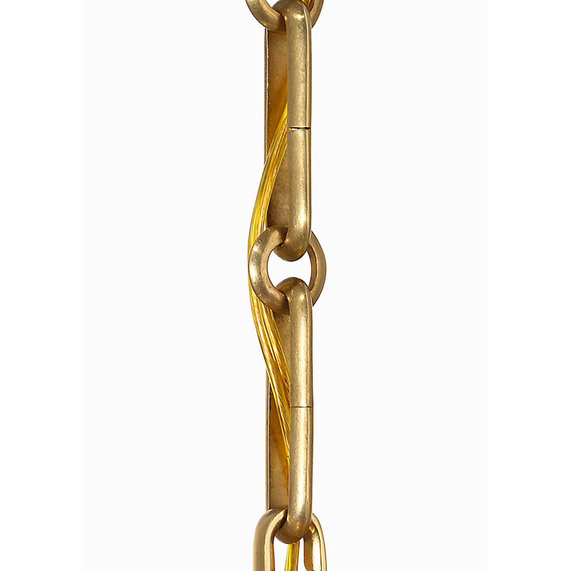 Aerin 1 - Light Pendant, Hand-Rubbed Antique Brass, 19.5" H x 17.25" W x 17.25" D