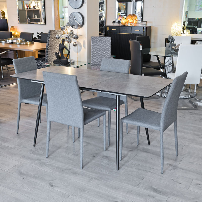 Abbottstown 4 - Person Drop Leaf Dining Set, Grey
