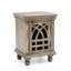 Petit, gris antique, bois massif, table de chevet, espace pour la chambre à coucher, rangement sans effort, rangement
