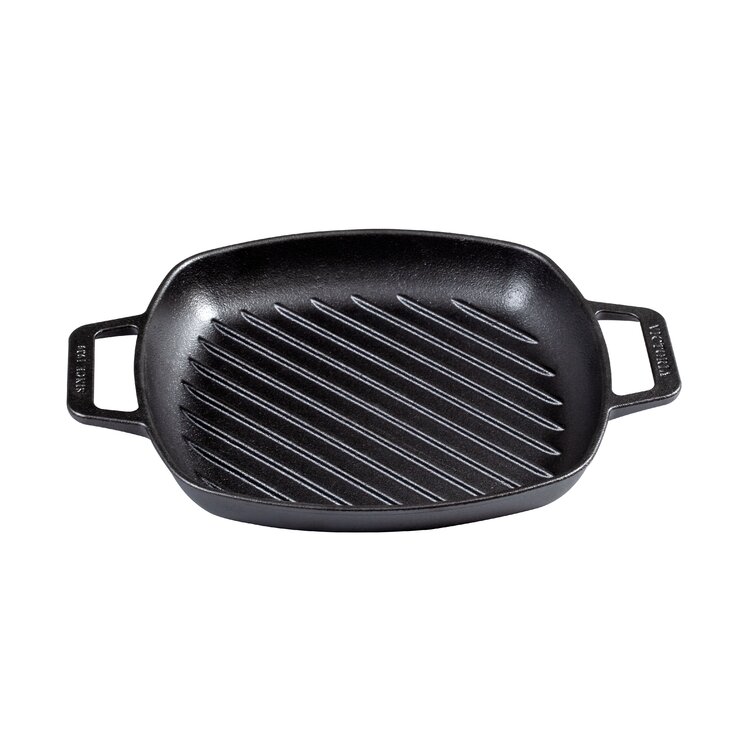 Victoria Cast Iron Square Grill Pan, 10 x 10 - Victoria