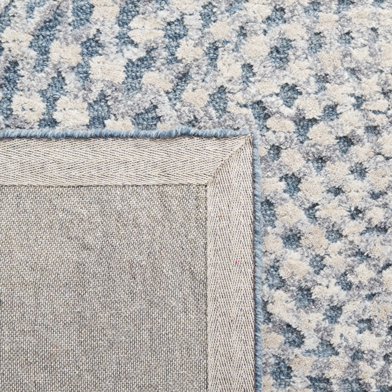 Metro Hand Tufted Wool/Cotton Abstract Rug in Beige/Gray, Rectangle 5' x 8'