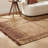 Alfi Oriental Flatweave Area Rug in Brown/Camel-1304797403