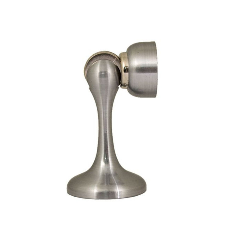 Butoir de porte magnétique en acier, Chrome satiné