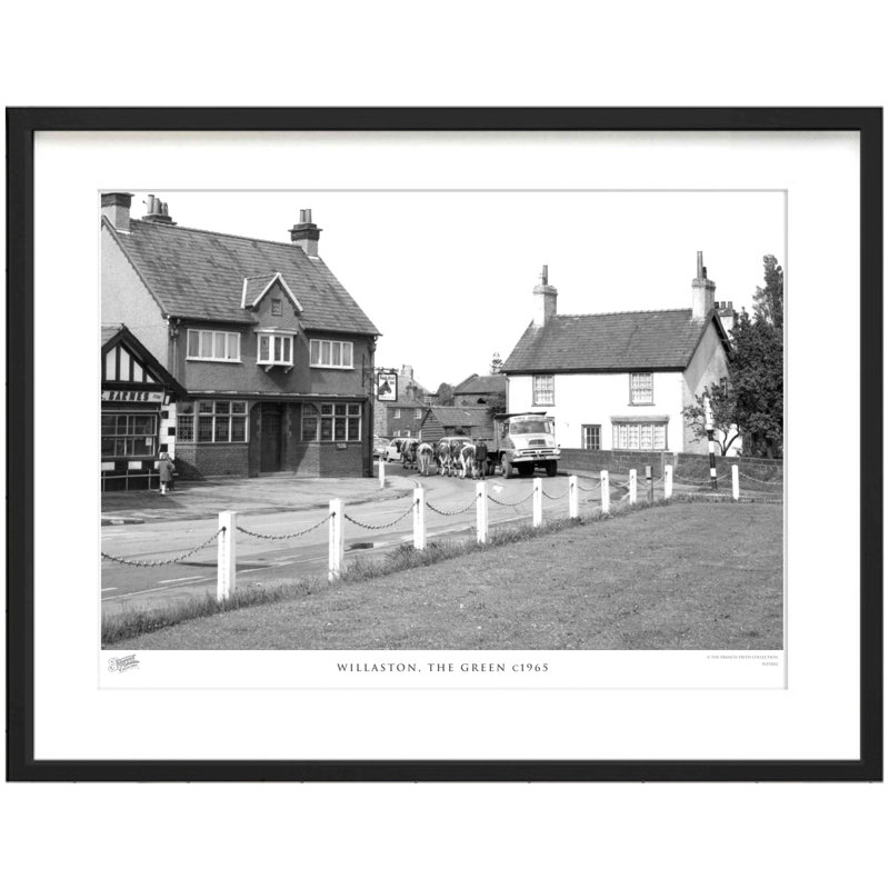 Willaston, The Green C1965 - Single Picture Frame Print, 28cm H x 36cm W x 2.3cm D