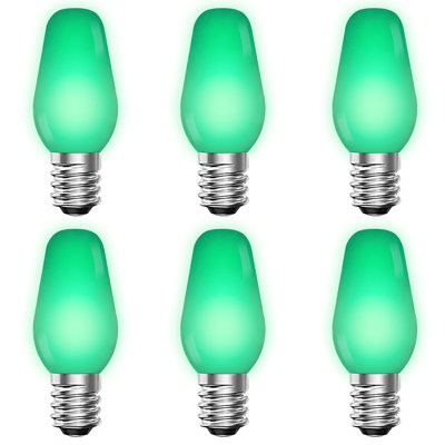 0.5 Watt, C7 LED, Non-Dimmable Light Bulb, Base