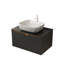 Base de meuble-lavabo mural 30 po avec comptoir en pierre frittée Evan-123844634