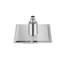 Pomme de douche à pluie carrée 10 po, pomme de douche au plafond en acier inoxydable 304 de conception ultra-mince, fixation murale / au plafond