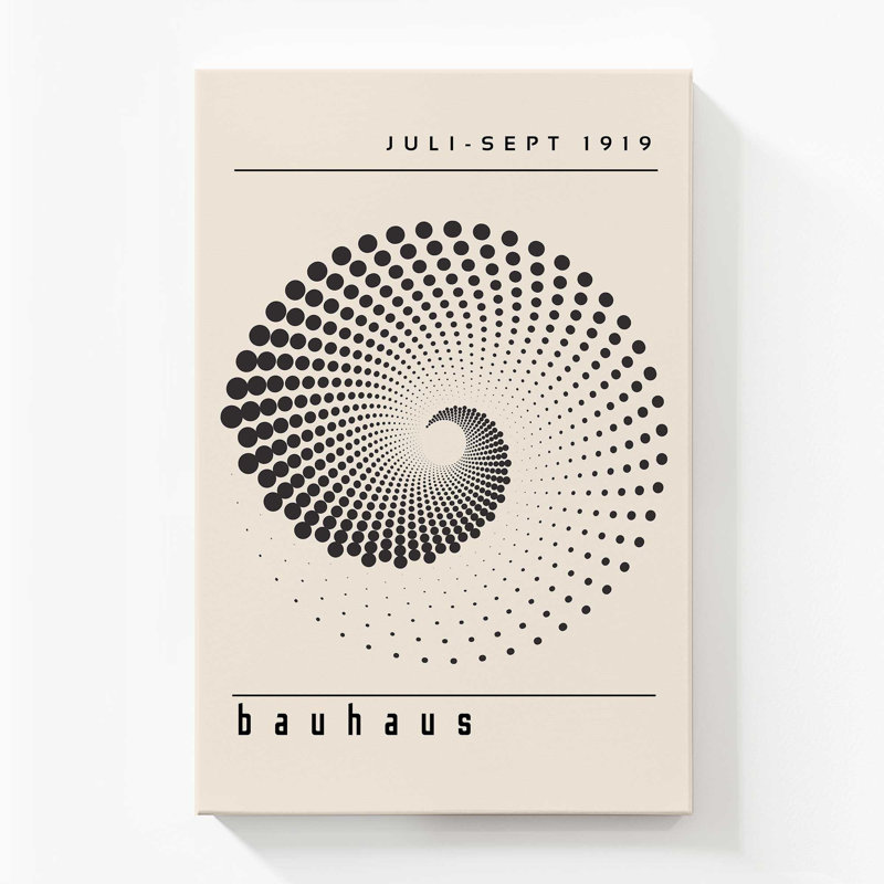 Bauhaus Optical Revolution Canvas Print, Stretched Canvas, 54" H x 36" W x 1.25" D