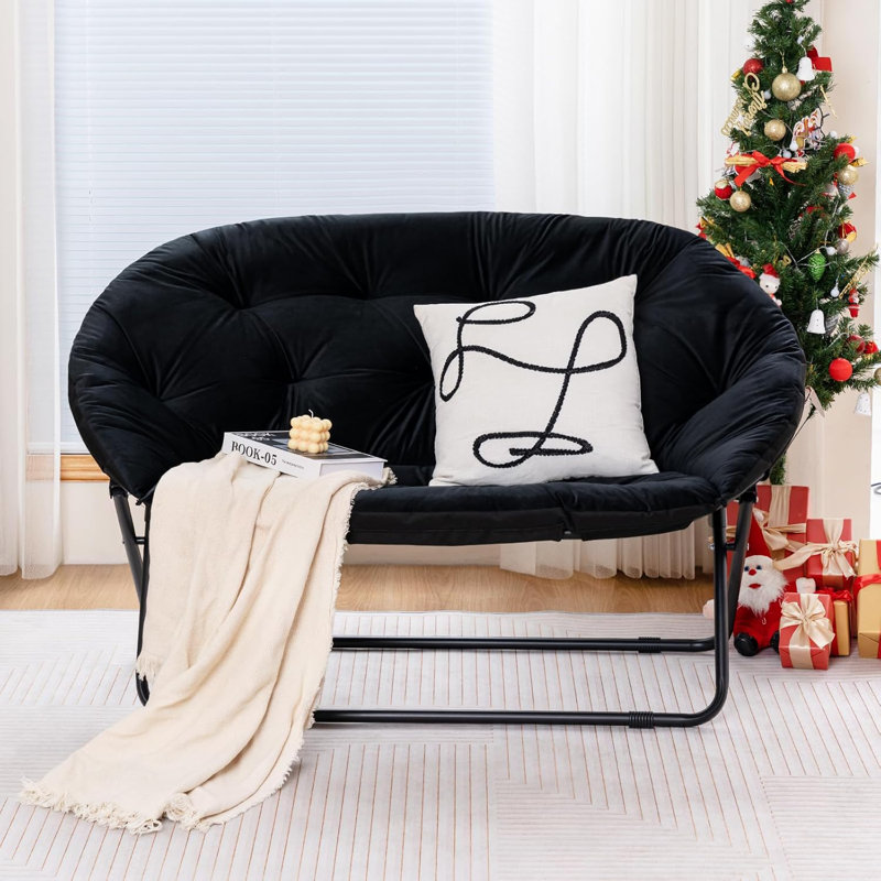 Causeuse Comfy Double, Noir, noir, noir, noir