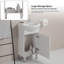 Mini armoire de salle de bain 18 po avec lavabo en céramique