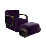 Cayenne Chair with Ottoman