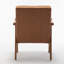 Chaise d'appoint Mid-Century moderne avec structure en bois massif et revêtement en microfibre moelleuse-452698504