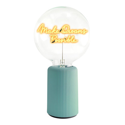 Ampoule MAK DREAMS POSSIBLE Lampe de table ambre avec base PORTABLE Pop Nomad