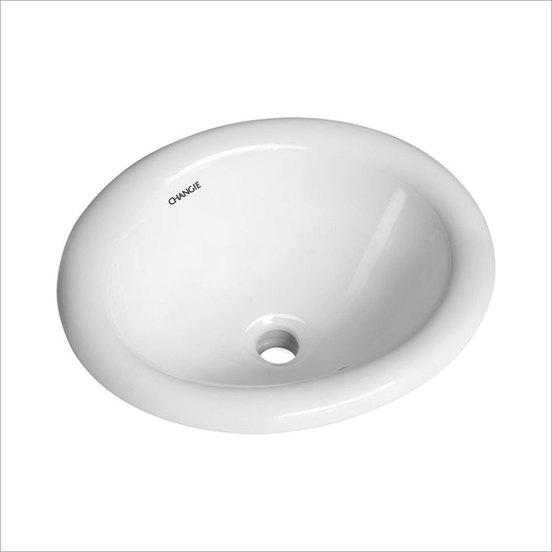 Phoebecat 15'' White Ceramic Oval Bathroom Sink