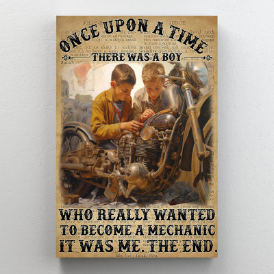 Impression sur toile, Who Who Really Wanted To devenir a mécanicien