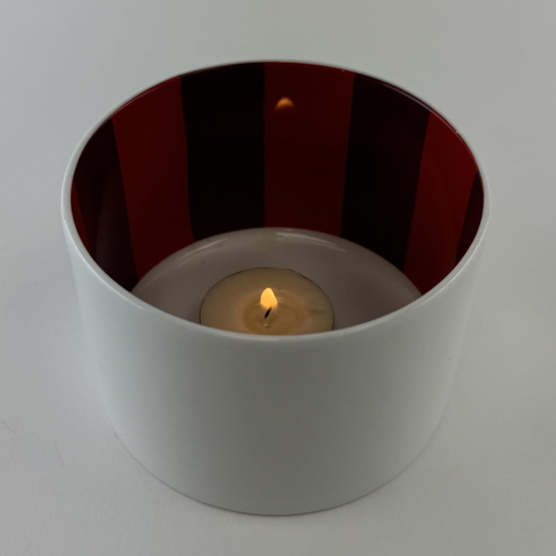 Porte-bougie en porcelaine tendre pour table