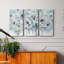 Teal Harmony II - ensemble de 3 peintures sur toile tendue-188751288