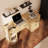 Rustic Wood Standing Desk with 3 Drawers & Open Storage Shelves, Adjustable Height, Home Office Computer Desk for Work, Study, Writing-313892163
