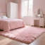 Tapis rose doux moelleux avec envers antidérapant-565700291