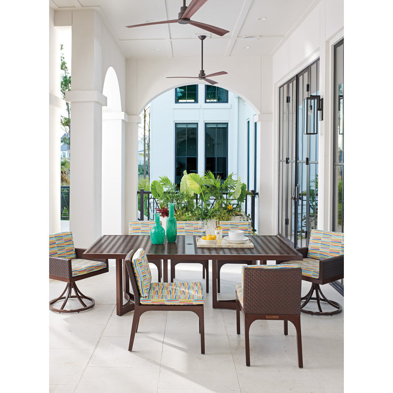 English Walnut and Woven Leather Rectangular Dining Table