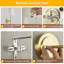 Ensemble de 2 appliques murales Industrial Retro