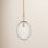 Attleboro Single Light Glass Pendant