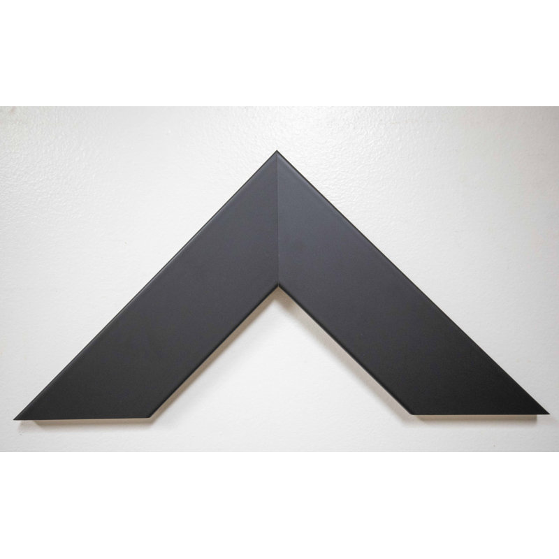 Singapore Engineered Wood Flat Mirror, 30" H x 45" W, Black