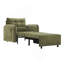 Canapé-lit 3 en 1, méridienne escamotable extra longue de 80 po avec charge USB, poches de rangement et boîte, conception capitonnée, canapé-lit simple en chenille multifonctionnel pour le salon et l’appartement-172992173