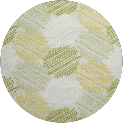 Premium Machine Washable Lonon AMF1942 Geometric Rug