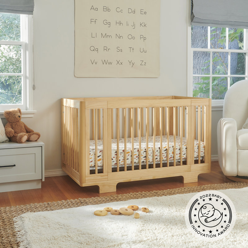 Yuzu 8-In-1 Convertible Crib With All-Stages Conversion Kits, Natural