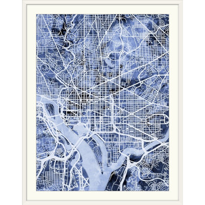 «Washington DC Street Map» par Bellen, impression